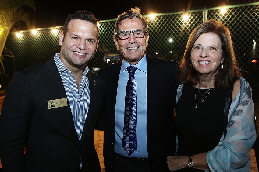 Mayor Erik Arroyo with Louis and Julie Schwartz