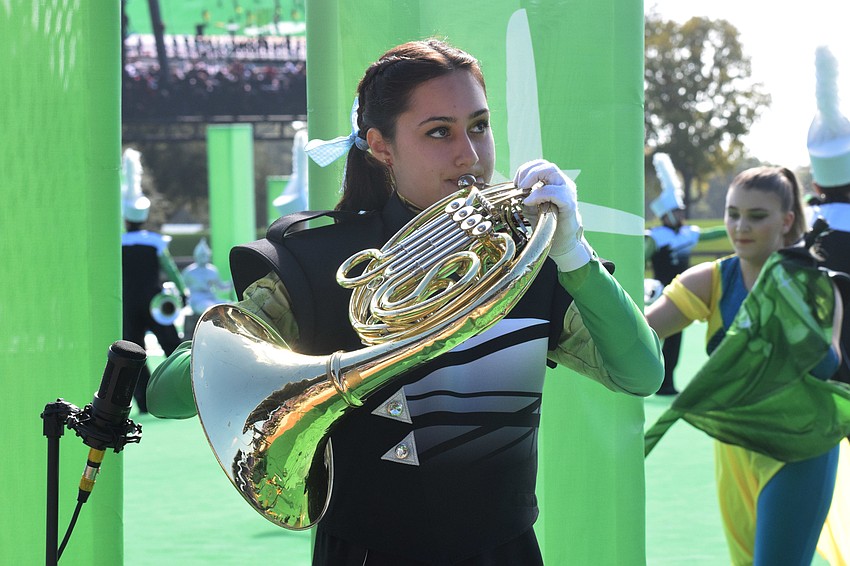 Lana DiBiase, a Lakewood Ranch High senior, performs a solo.