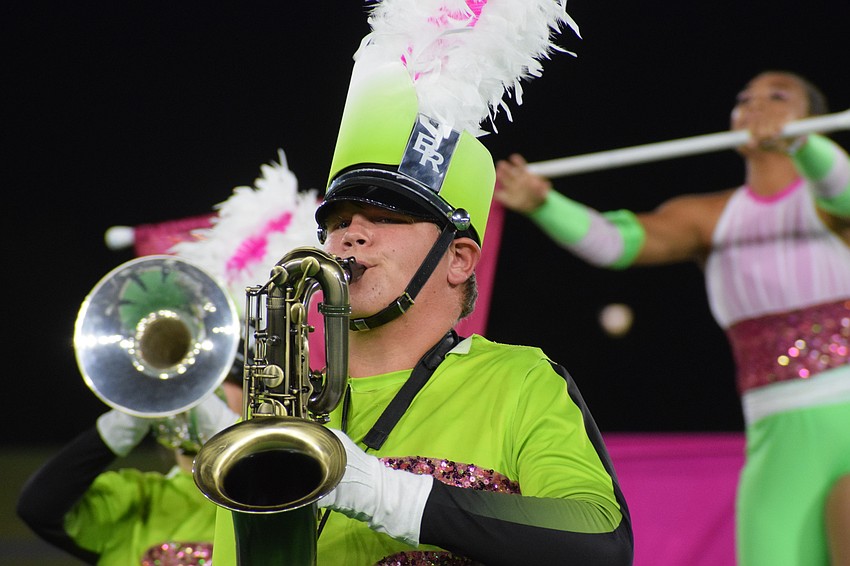 Braden River Chance Boeglin puts everything he has into his performance.