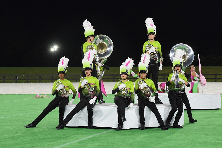 The Braden River High School Marching Band of Pirates places eighth in the finals of the Florida Marching Band Championships.