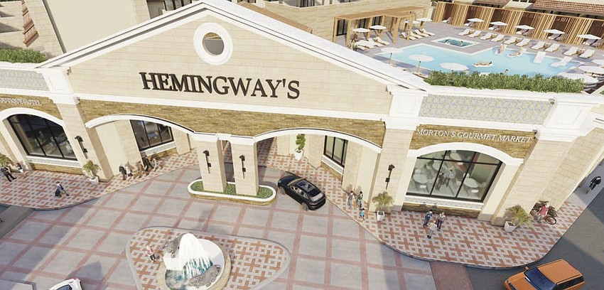 JWM Managment, the first company to approach the city this year about redeveloping the Fillmore Drive site, is seeking to build above the existing height limit on St. Armands. File rendering