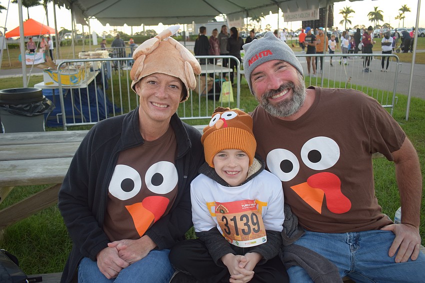 Christine, Jimmy, and Larry LaPlaca have vacationed in the Meadows for years. Jimmy, 8, loves running in the kids races in the Florida Turkey Trot.