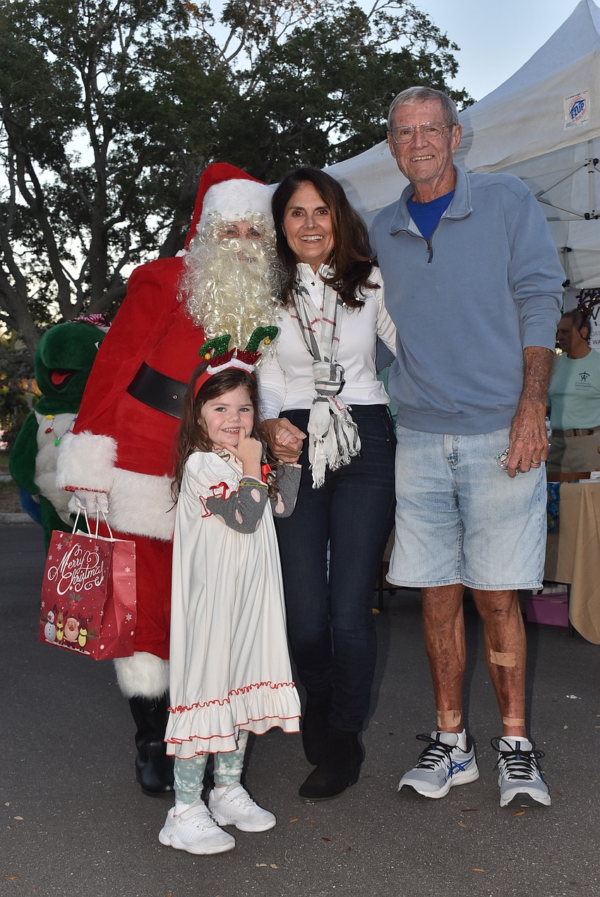 Santa Claus, Lucy Clark and Mary Lou and Bill Johnson