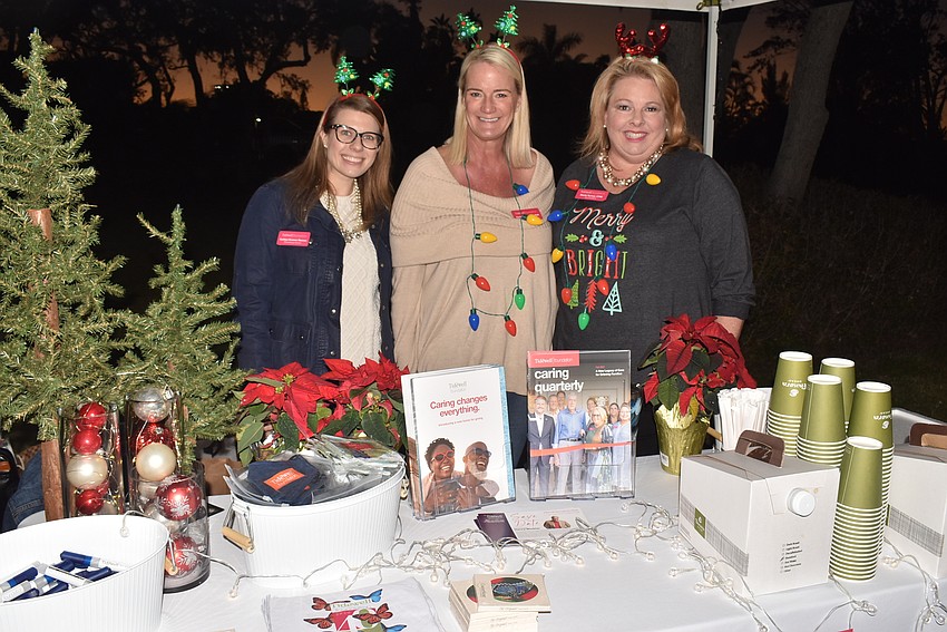 Kaitlyn Kramer Reeves, Chris Pfahler and Marlo Turner from Tidewell Foundation