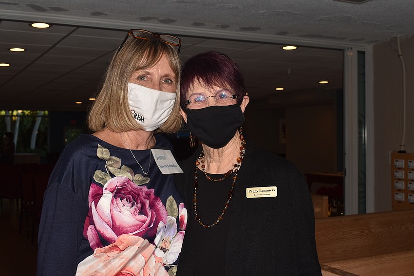 Longboat Island Chapel members Susan Schaefer and Peggy Lammers