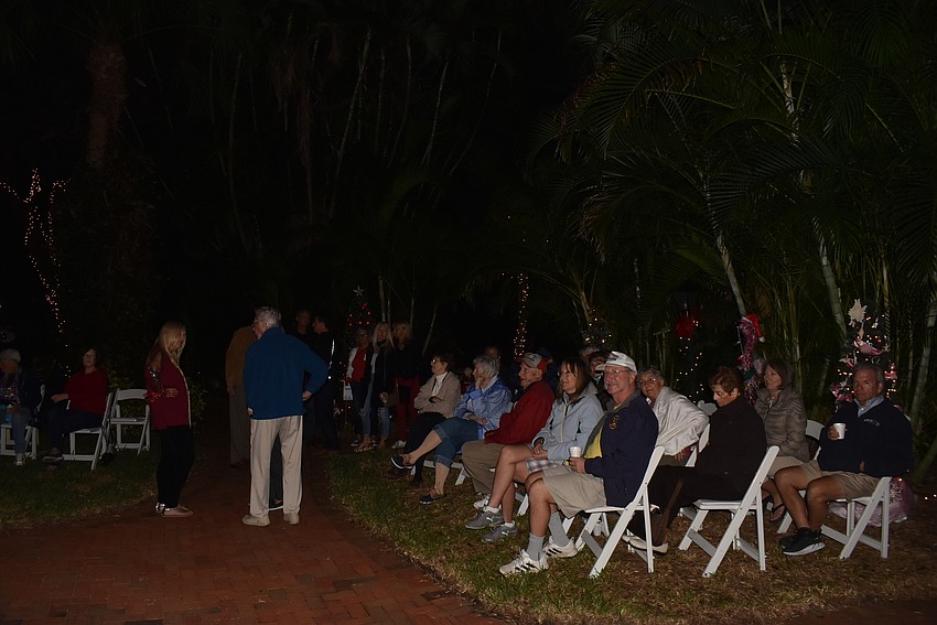 Attendees found a spot near the gazebo for the concert.
