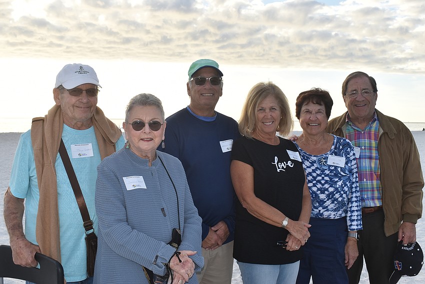 Longboat Key residents Jay and Sally Steele, Harold and Sherri Kaufman and Terry and Sam Roth