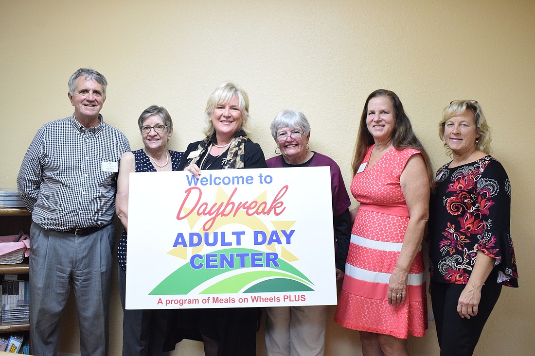 Daybreak Adult Day Center staff members Gene Chilton, Jerry Gironda, Maribeth Phillips, Mari Holland, Kim Mullins and Ava Ehde are excited to reopen Daybreak Adult Day Center after more than a year of being closed due to COVID-19.