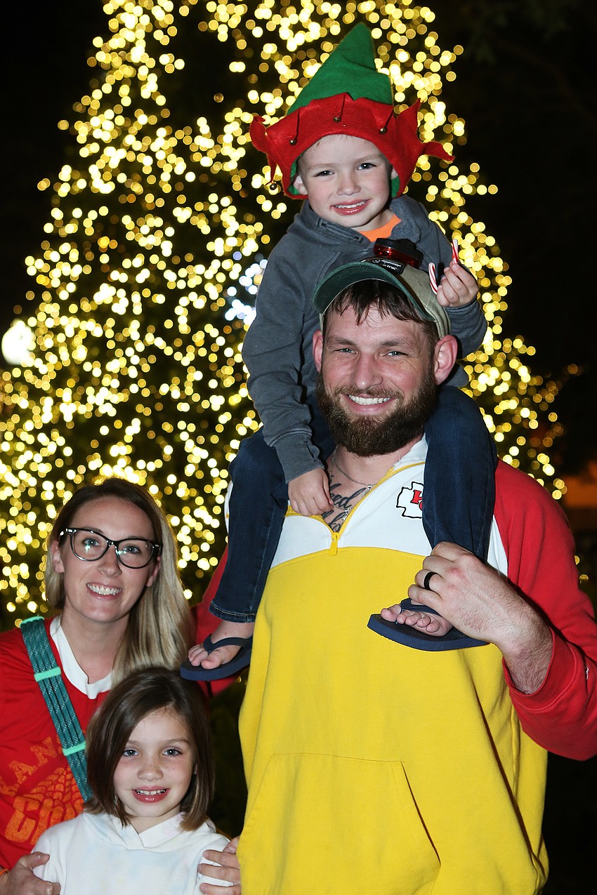 Brittney, Kinley, Kyle and Jaxson Lansing