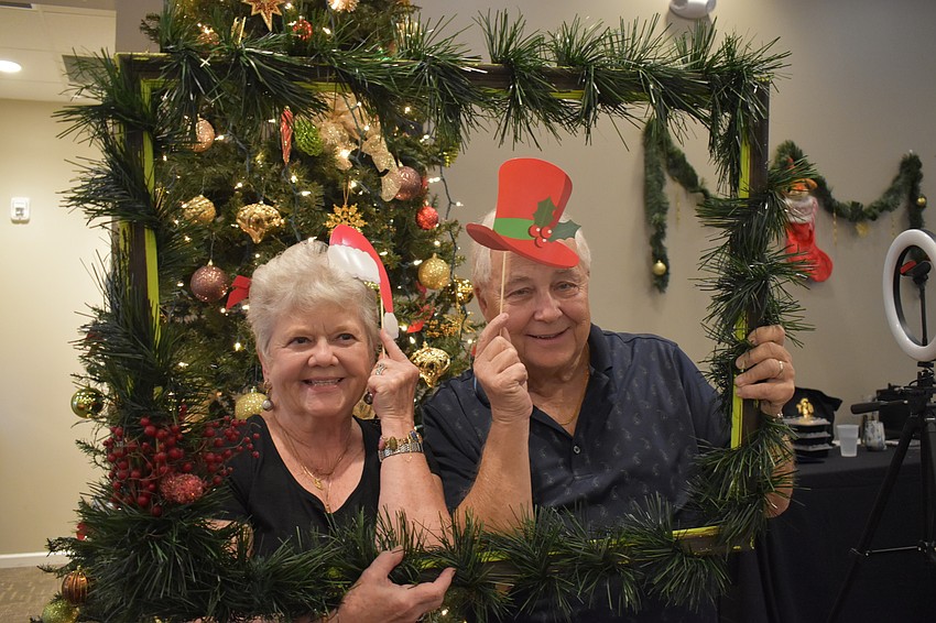 Lakewood Ranch residents Paulette and Bill Davis take a Christmas-themed selfie.