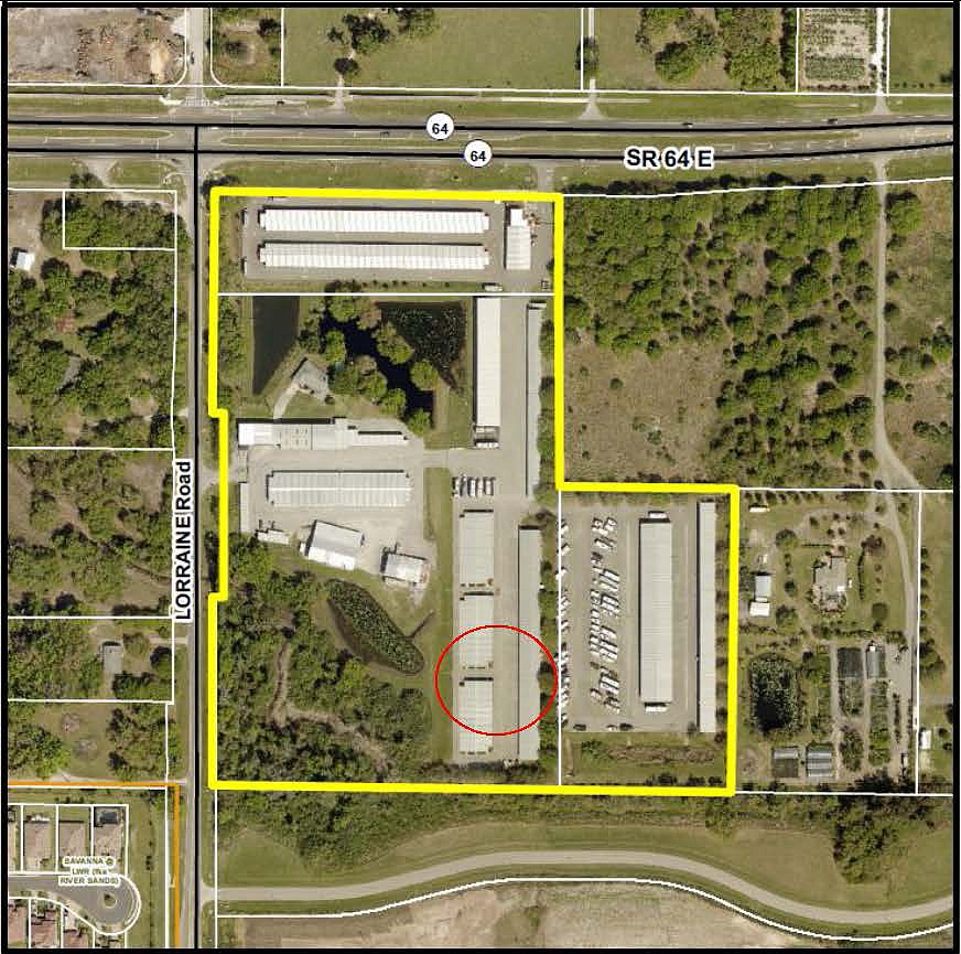 A new 150-foot monopole tower will be built inside the Hide-Away Storage property on the corner of State Road 64 and Lorraine Road in eastern Manatee County. It will be for AT&T, but will have room for four different carriers.