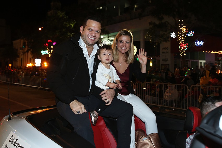 Mayor Erik Arroyo with Ava and Victoria Arroyo