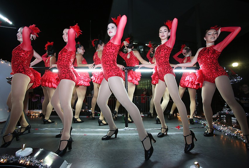 Stage Door Studios put on a Rockettes-style show.