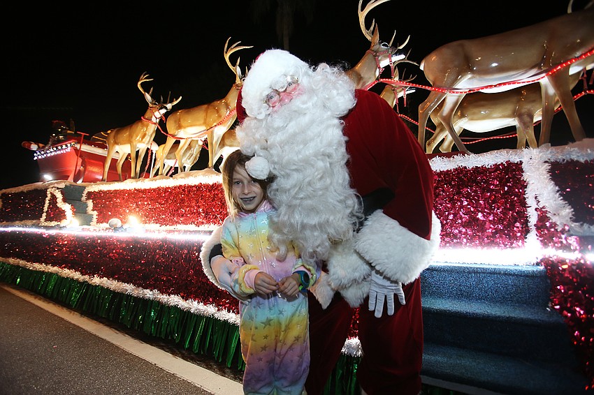 Katherine Poes and Santa Claus