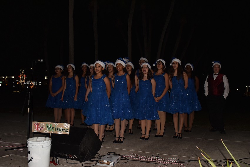 Sarasota Academy of the Arts students sang Silver Bells.