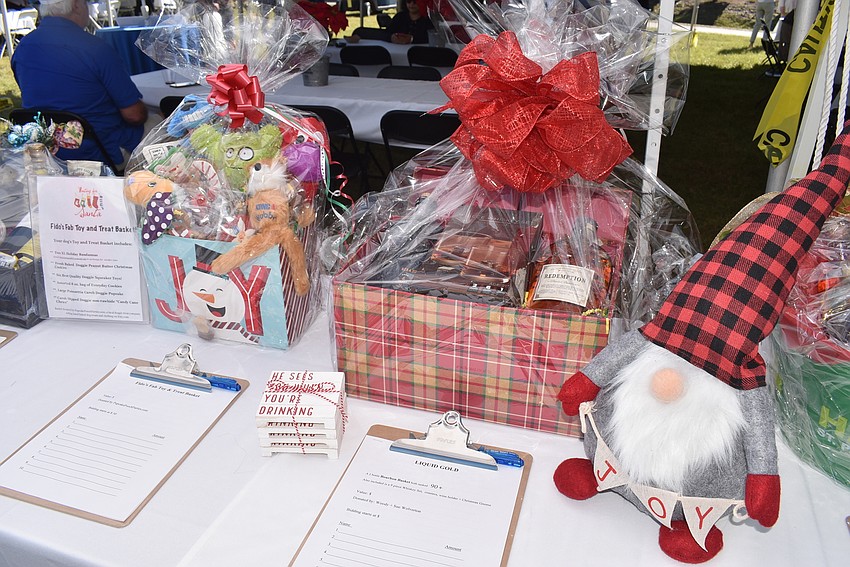 Attendees could bid on silent auction gifts throughout the day.