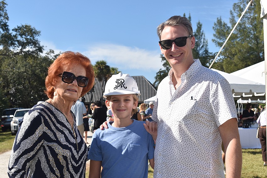 Margit Thompson, Dashiell Bacon and Simon Bacon