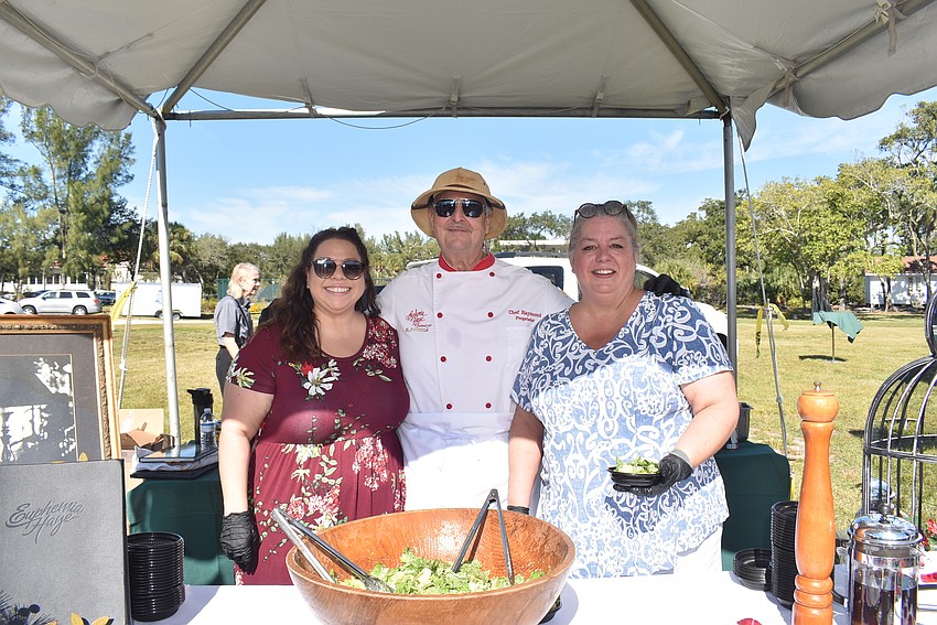 Amy Whitt, Ray Arpke and Brooke Thompson from Euphemia Haye served their famous Caesar salad.