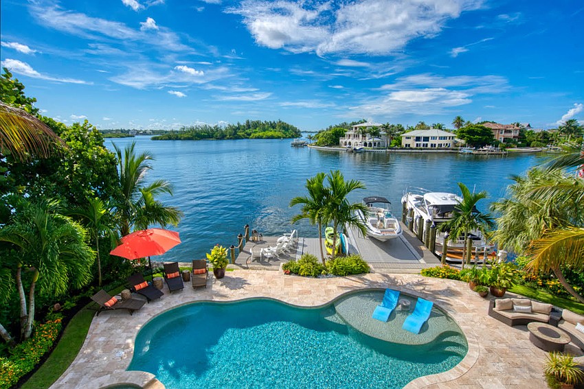 Built in 1997, the home at 880 Siesta Drive  has five bedrooms, five-and-a-half baths, a pool and 5,436 square feet of living area.