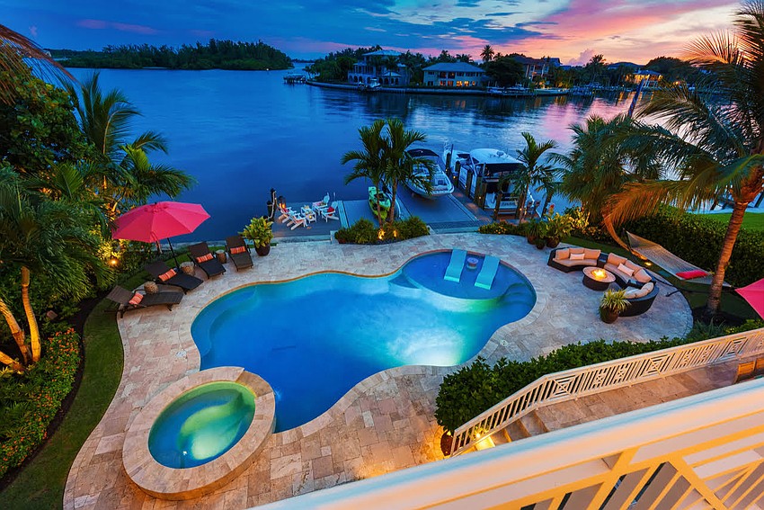 Built in 1997, the home at 880 Siesta Drive  has five bedrooms, five-and-a-half baths, a pool and 5,436 square feet of living area.