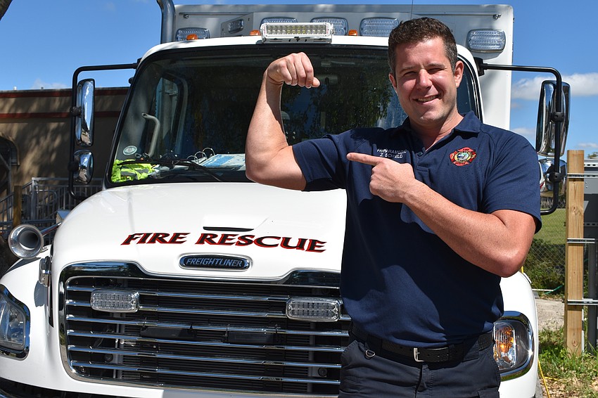 MARCH: Zach Schield completed the agility course in less than seven minutes.