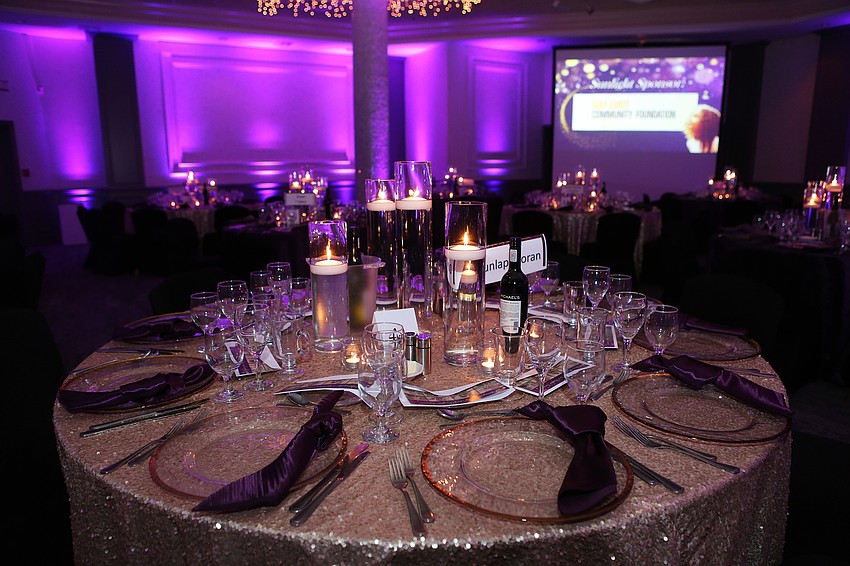 The event had a winter theme.