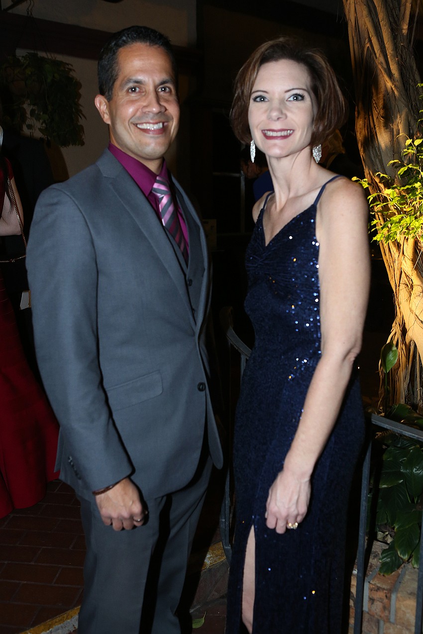 Eddie Perez-Ruberte and board chair Michele Miller