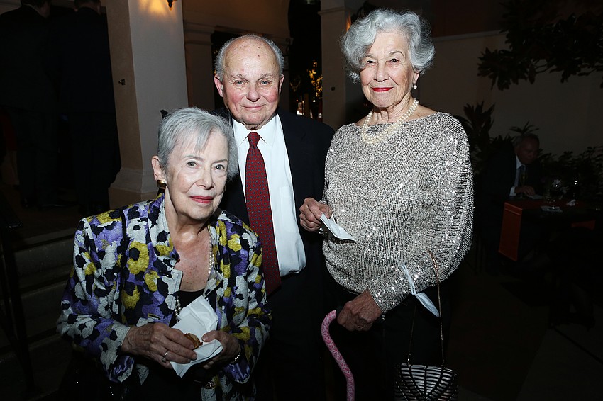 Naomi and Saul Cohen with Felicia Hall