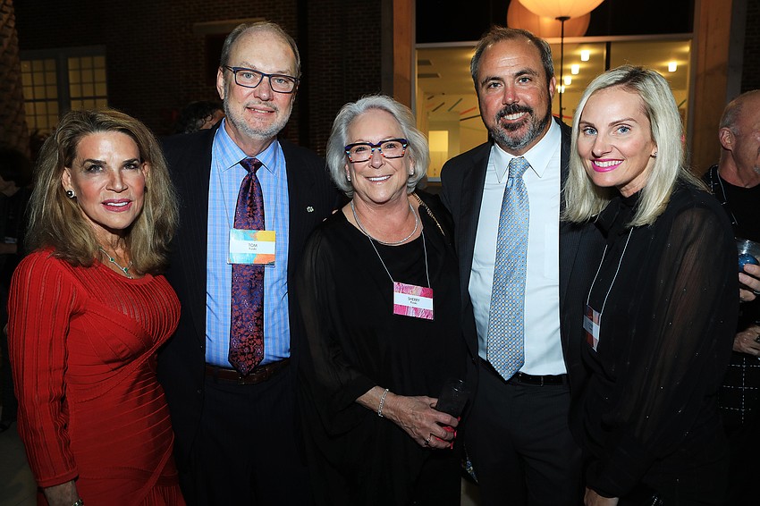 Katherine Harris with Tom and Sherry Koski and Joe and Sydney Gruters