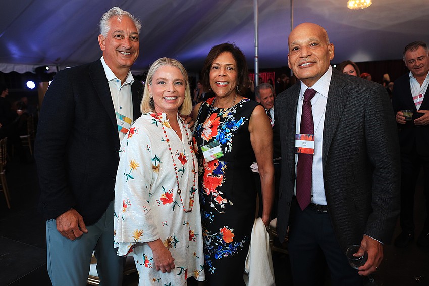 Mark and Amy Lucas with Shirley and Cecil Pickett