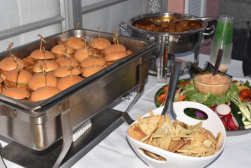 Harry's Continental Kitchens put out hors d'oeuvres for the evening.