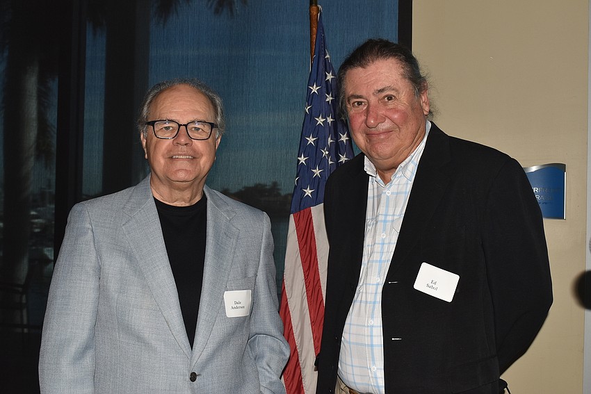 Speaker Dale Anderson and club President Ed Sabol