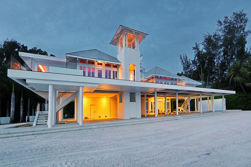 The home offers three bedrooms and about 6,500 square feet of living space.