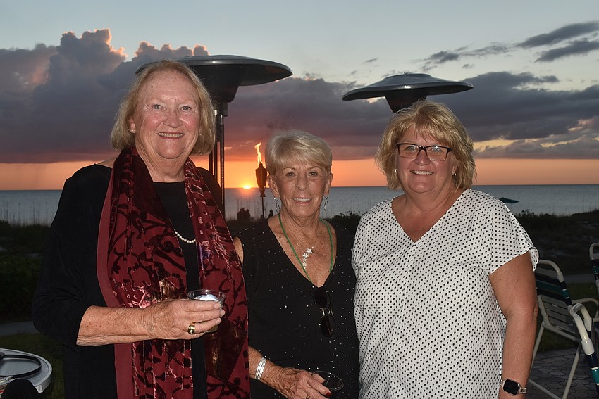 Association president Susan Pariseau, organizer June Hessel and manager Wendy Cichowski