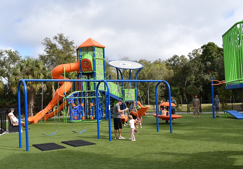 The Ashton Road Trailhead's playground is a popular attraction.