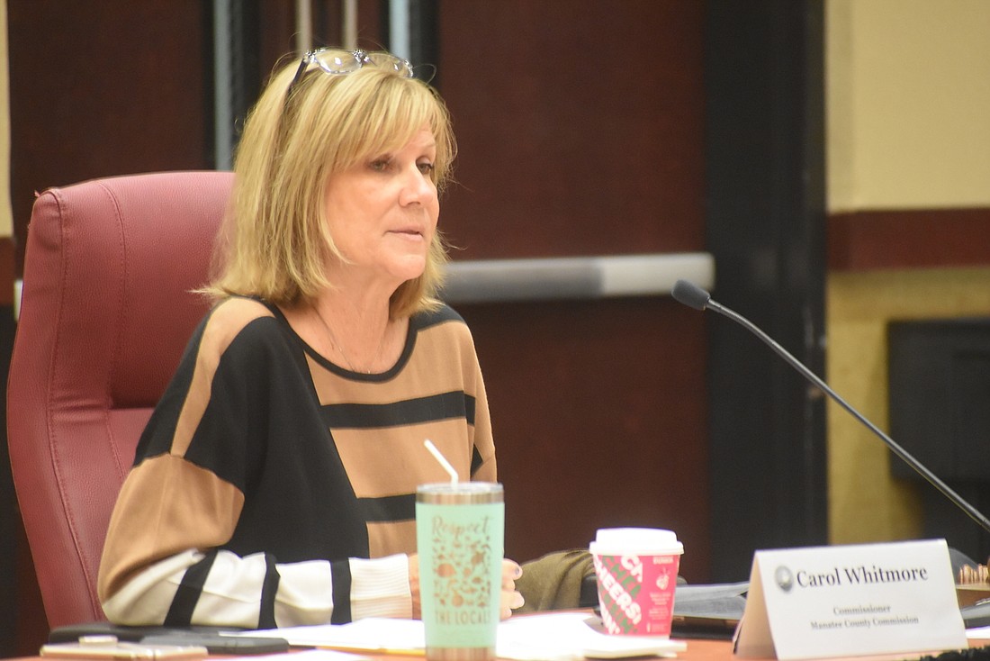 Manatee County Commissioner Carol Whitmore stressed patience as the county continues to work on infrastructure projects to catch up with growth.
