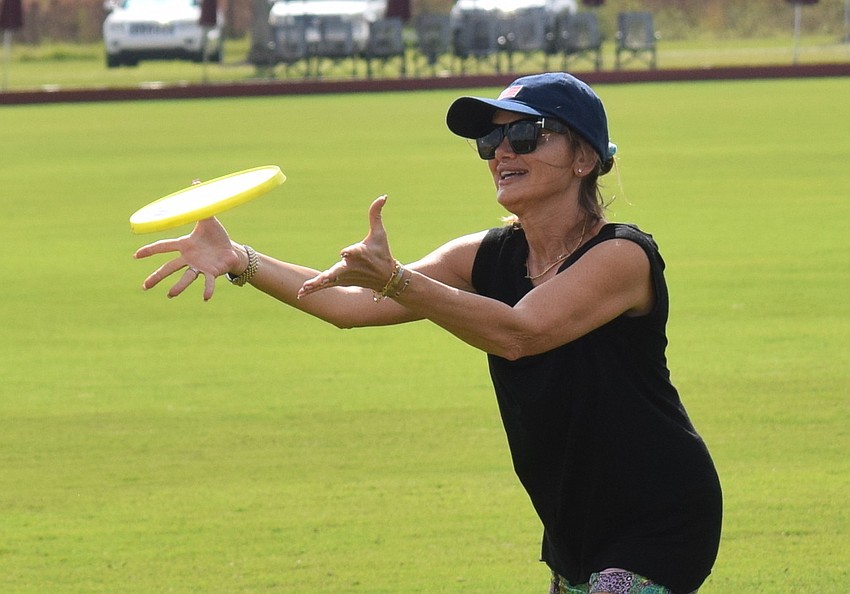 Milano, Italy's Mara Comandulli was in town taking care of a business in Sarasota but she made time to attend the polo match in Lakewood Ranch, along with enjoying a Frisbee toss.