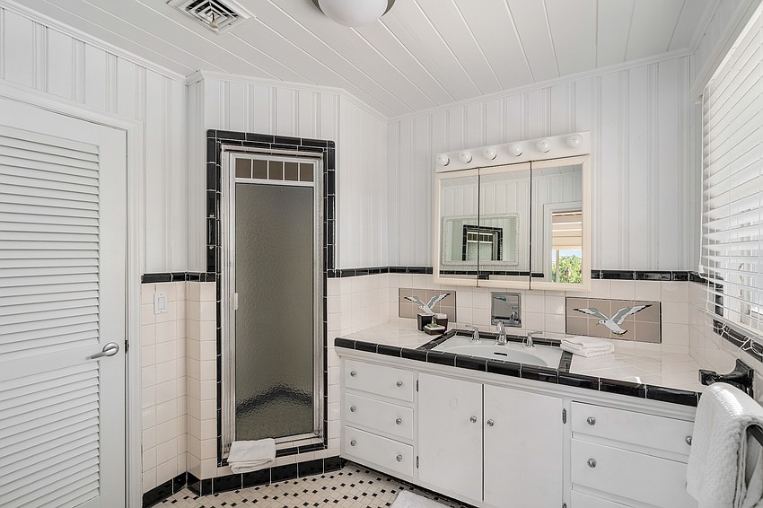 The home has five bathrooms.