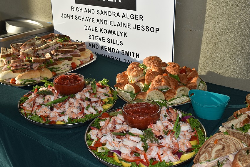 Attendees snacked on food from Harry's Continental Kitchens.