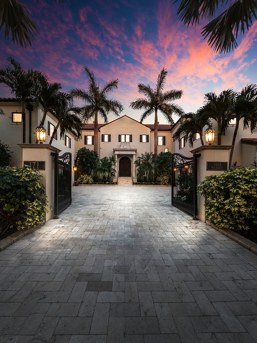 The home is located at 171 S. Washington Drive on St. Armands Key.