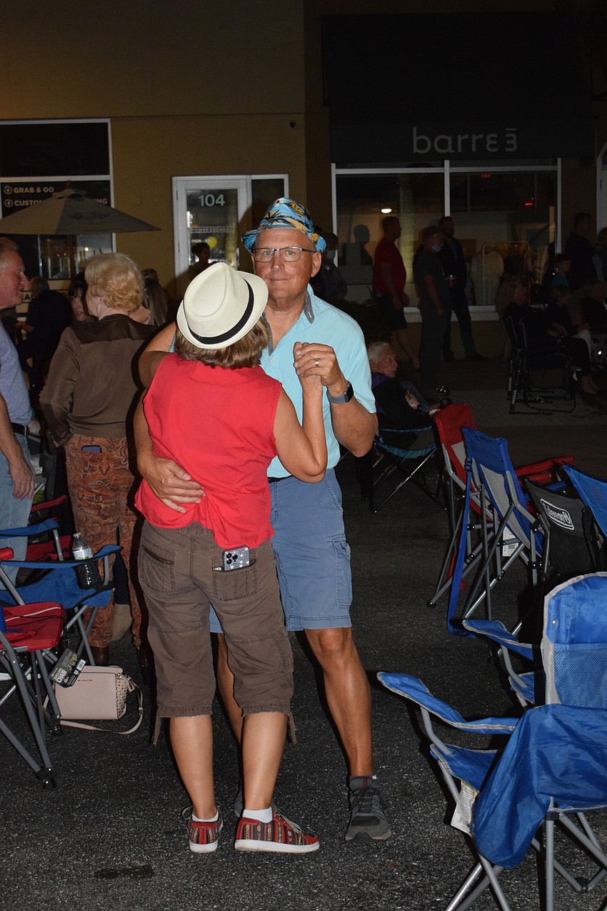 Bradenton's Jean Kirkpatrick dances with her husband, Tim Kirkpatrick, to 
