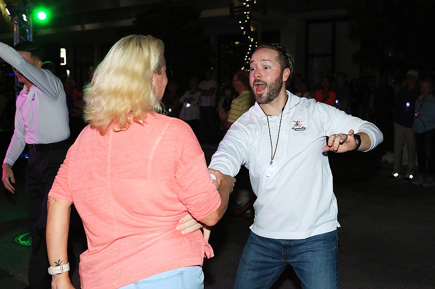 Charlies Cunningham leads the dance floor.