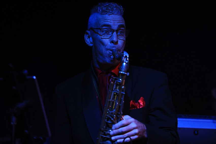 Vocals were backed up by the EAS band.