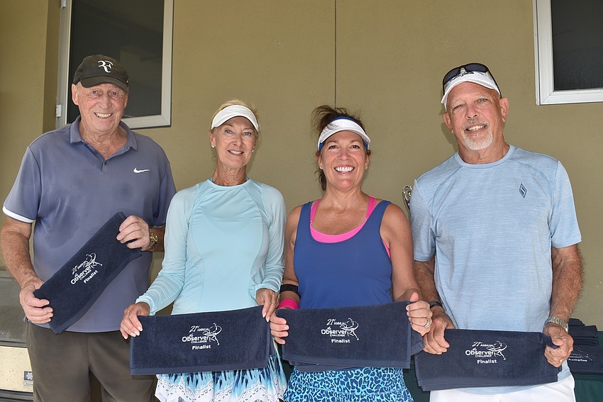 Division 2 finalists Trevor Gillott, Linda Gillott, Erin Neufelder and Ken Coates