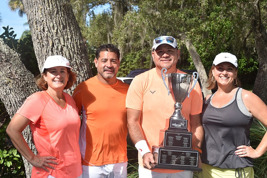 Divison 3 champions Melissa Stanley, Joe Malave, Nelson Cabrera and Jennifer Herke
