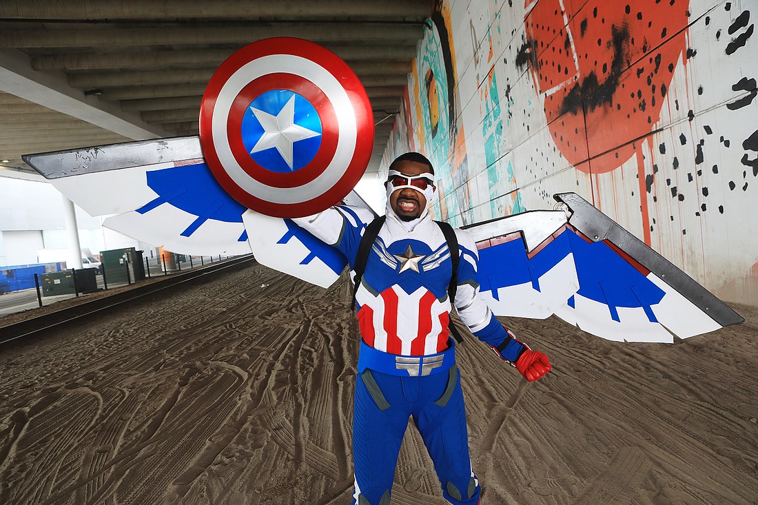 Kristopher Paul has made a few versions of his Sam Wilson Captain America suit.