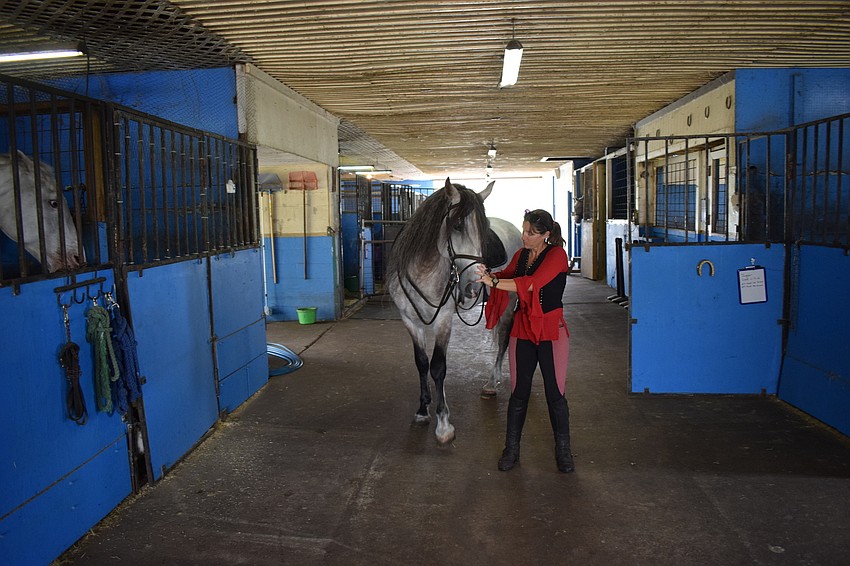 Rebecca McCullough has been concentrating on physical improvements to the ranch, which includes the interior barn area.