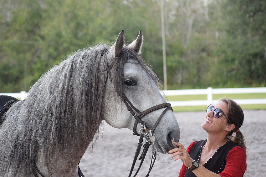 Jagger and Rebecca McCullough take a break during a practice session in the area. The shows are every Thursday and Friday at 3 p.m. and every Saturday at 10 a.m.