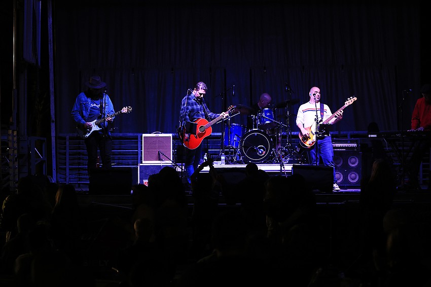 The Kettle of Fish band gets the crowd going.