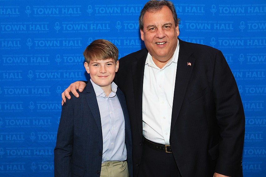 Rhys Walsh and Chris Christie